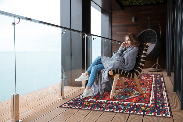 Tapis outdoor Style folklorique traditionnel