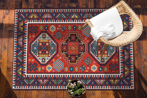 Tapis outdoor Style folklorique traditionnel