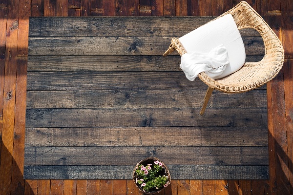 Tapis de jardin Planches sombres