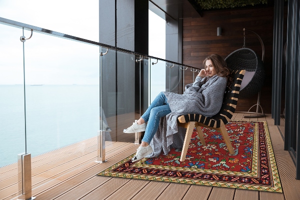 Tapis extérieur terrasse Mosaïque folklorique