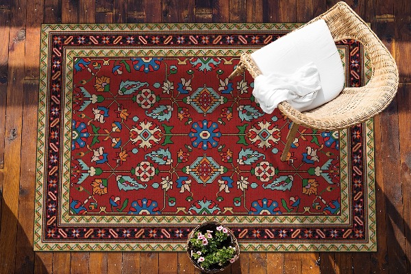 Tapis extérieur terrasse Mosaïque folklorique