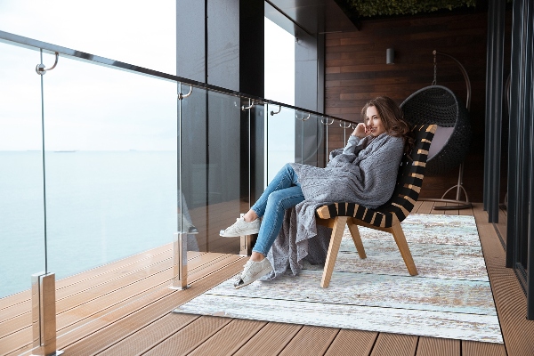 Tapis de terrasse Planches rétro