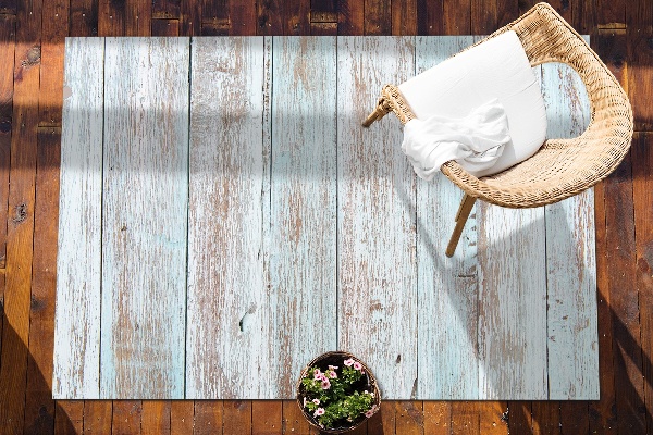 Tapis de terrasse Planches rétro