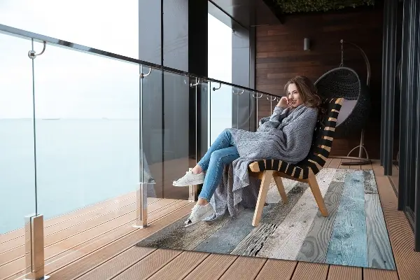 Tapis de terrasse Vieux planches