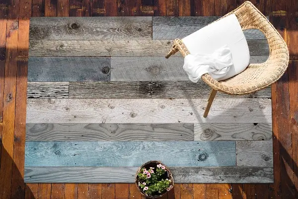 Tapis de terrasse Vieux planches