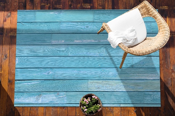 Tapis pour terrasse Bleu