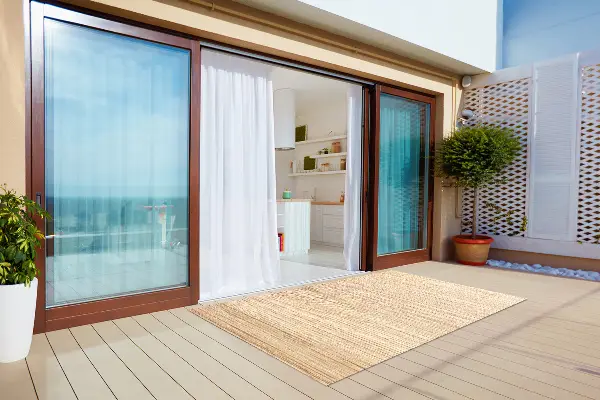 Tapis extérieur terrasse Paille