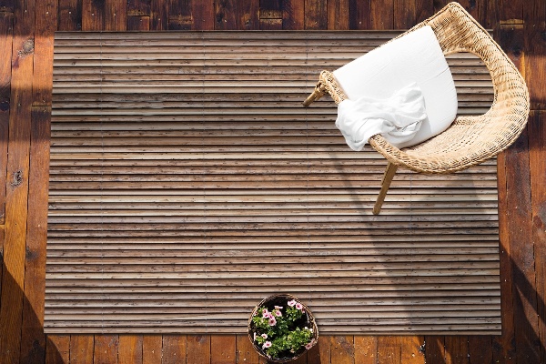 Tapis extérieur terrasse Tapis de bambou