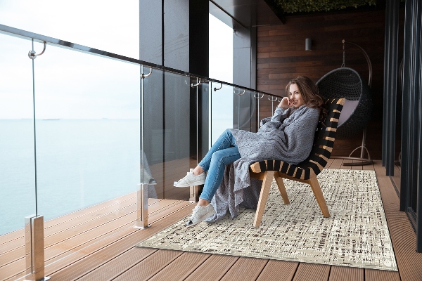 Tapis d'extérieur Texture de tissu