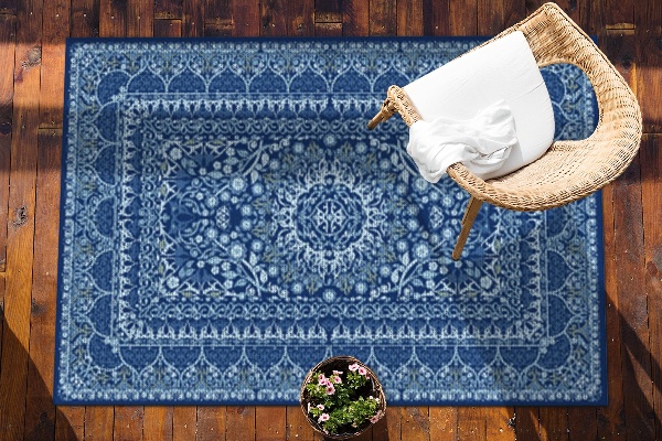 Tapis de jardin Style bleu ancien