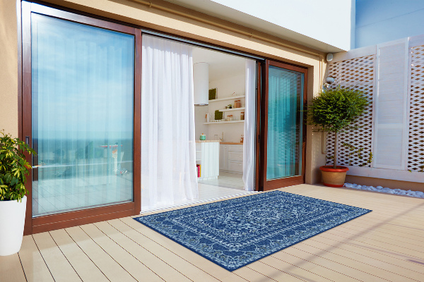 Tapis de jardin Style bleu ancien