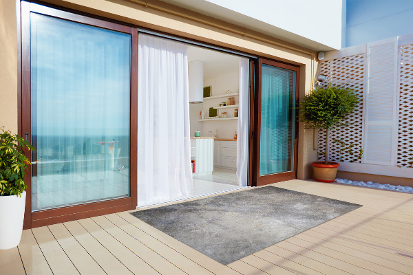 Tapis extérieur terrasse Béton craquelé
