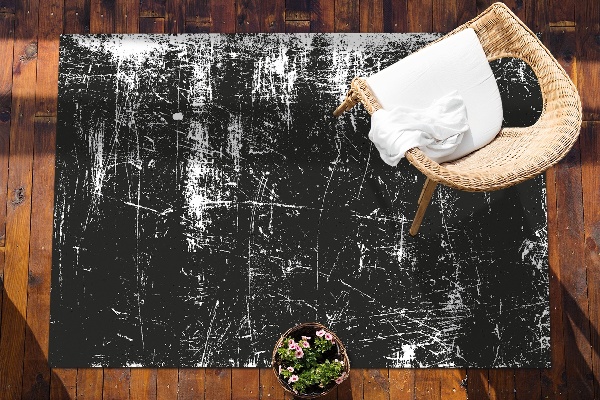 Tapis de jardin Béton noir rayé