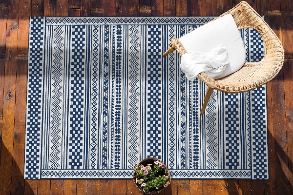 Tapis pour terrasse Route géométrique