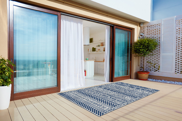 Tapis pour terrasse Route géométrique