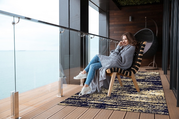 Tapis outdoor Texture d'un tissu endommagé