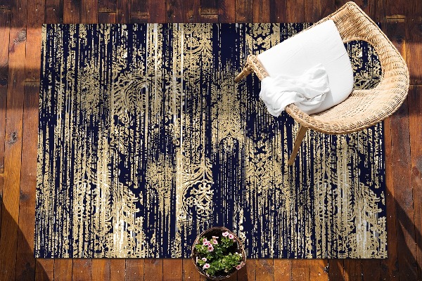 Tapis outdoor Texture d'un tissu endommagé