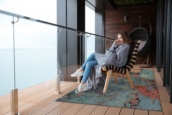 Tapis terrasse Métal corrodé