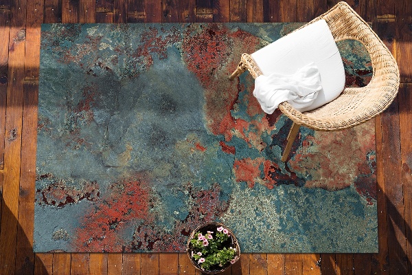 Tapis terrasse Métal corrodé