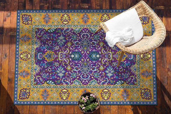 Tapis exterieur terrasse Style persan beaux détails