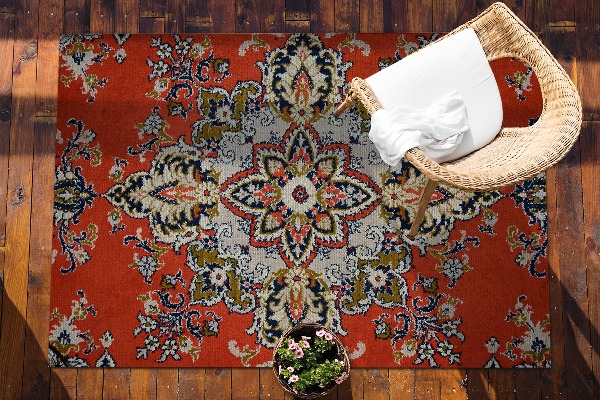 Tapis terrasse Style arrière-est rétro