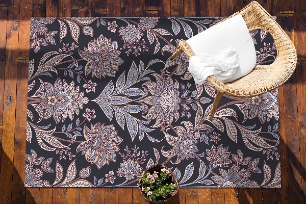 Tapis extérieur terrasse Imprimé paisley