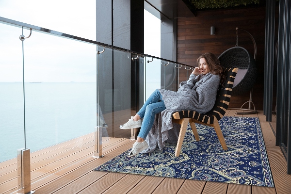 Tapis terrasse Texture indienne
