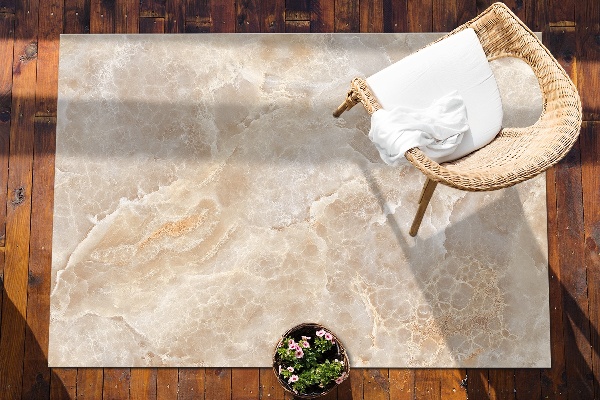 Tapis jardin Marbre rouillé