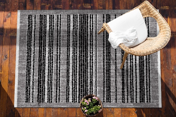 Tapis de jardin Bandes noires