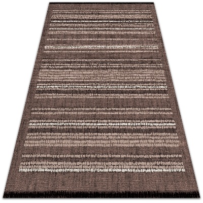 Tapis extérieur terrasse Modèle de tissu brun