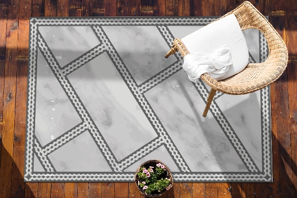 Tapis d'extérieur Tuiles de marbre décoratif