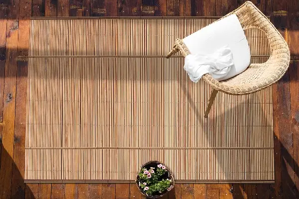 Tapis terrasse extérieur Canne