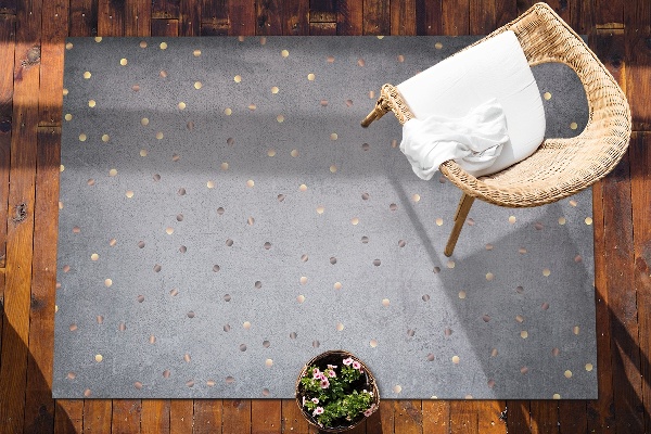 Tapis de jardin Pois dorés