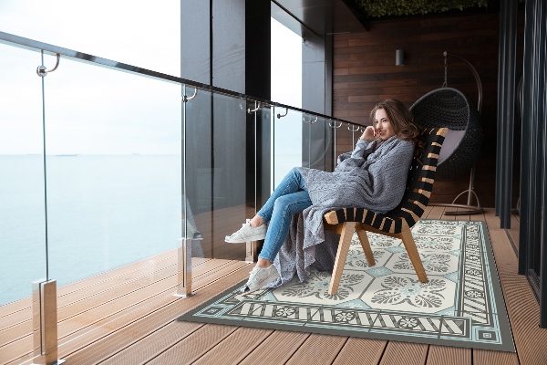 Tapis d'extérieur Tuiles millésime