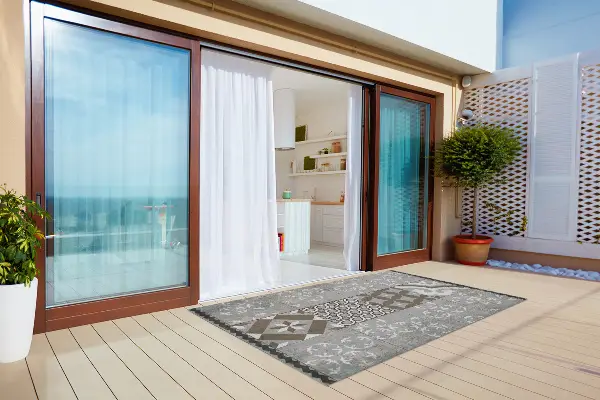 Tapis extérieur terrasse Tuiles décoratives