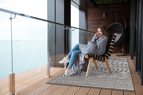 Tapis extérieur terrasse Tapis de bambou