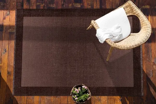 Tapis de jardin Cadre brun