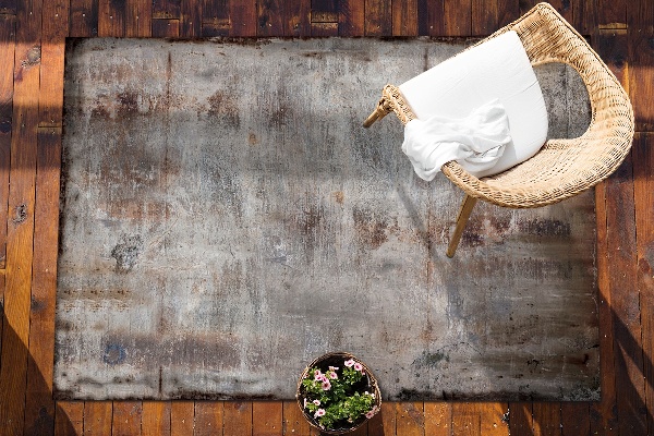 Tapis jardin Feuille rouillée