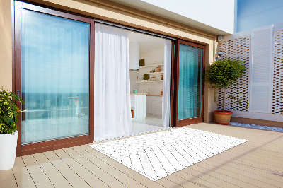 Tapis de terrasse Planches blanches