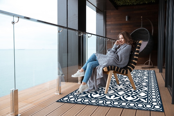 Tapis terrasse Tuiles portugaises
