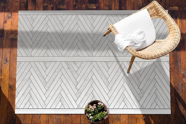 Tapis d'extérieur Planches à Herringbone