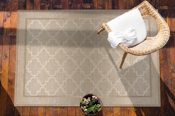 Tapis extérieur terrasse Trèfle marocain