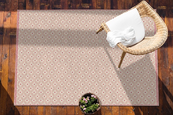 Tapis outdoor Motif oriental rose