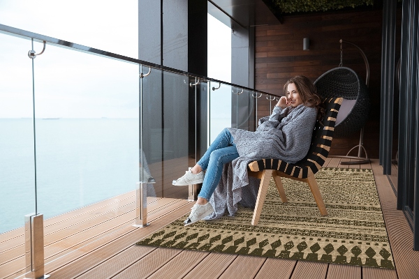 Tapis d'extérieur Zigzags et lignes