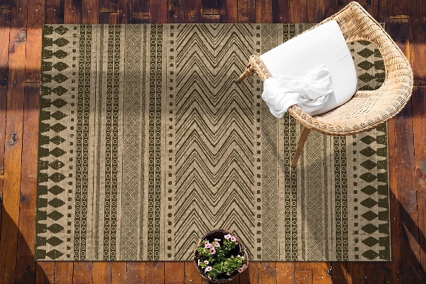 Tapis d'extérieur Zigzags et lignes