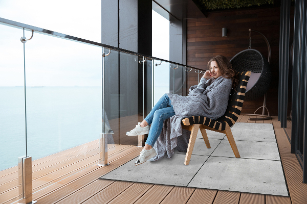 Tapis extérieur terrasse Plaques de béton