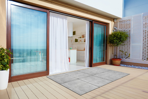 Tapis extérieur terrasse Plaques de béton