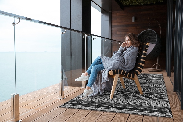 Tapis exterieur terrasse Petite losange
