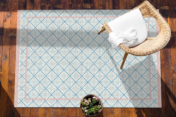 Tapis d'extérieur Lignes bleues