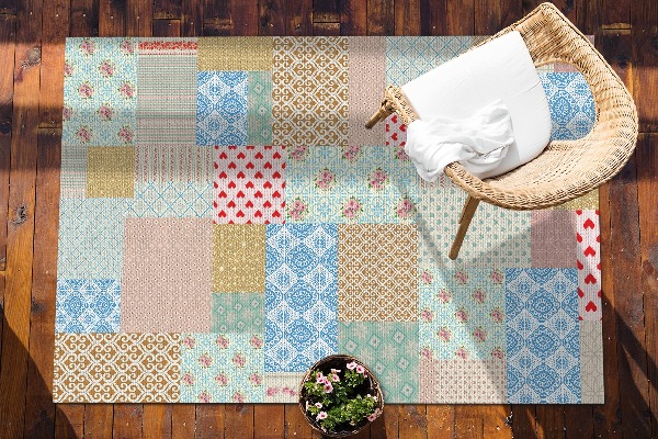 Tapis de jardin Patchwork Différents pièces